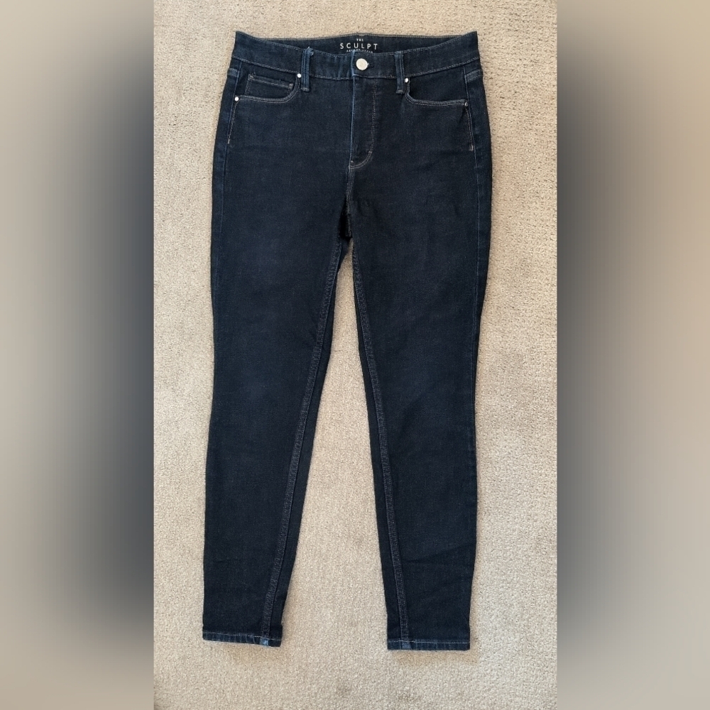 White House Black Market Women's Sculpt Skinny Ankle Dark Wash Jeans